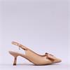 Una Healy Bubble Pop Bow Slingback Heel - Apricot